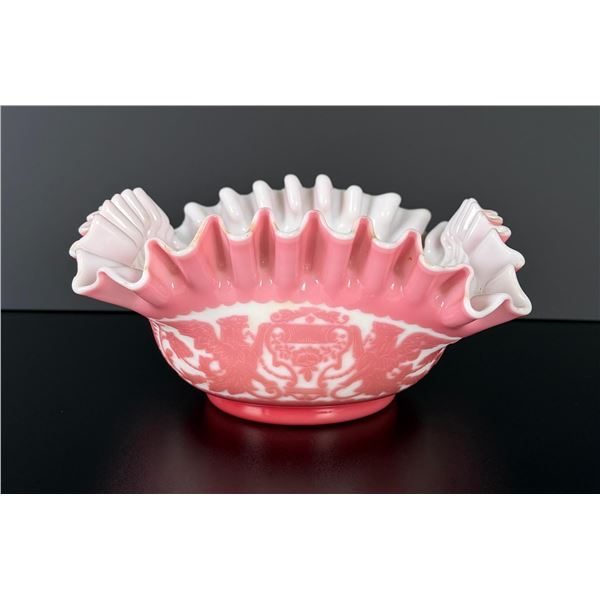 Mt. Washington Cameo Art Glass Bride's Bowl