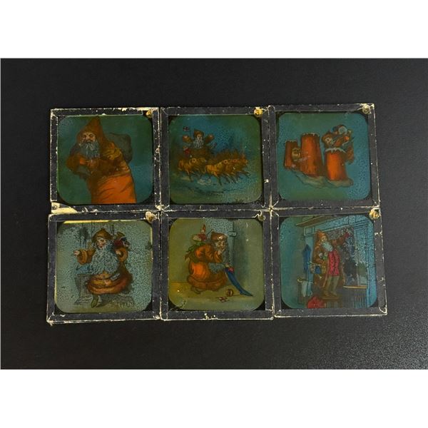 Christmas Santa Claus Magic Lantern Slides