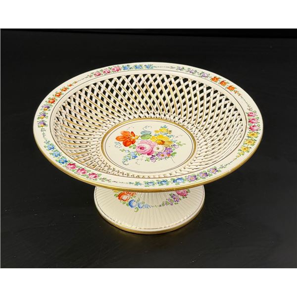 Dresden Germany Porcelain 4226 Reticulated Compote