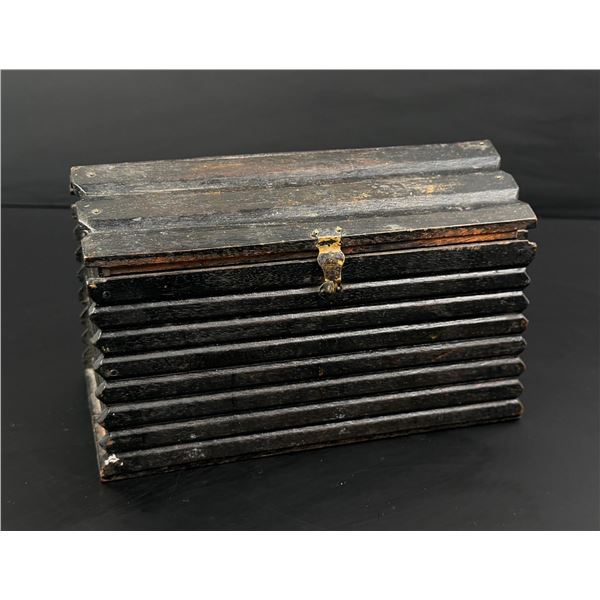 Cabin Home Black Americana Cigar Box