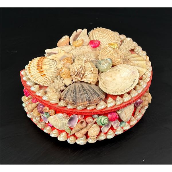 Cuxhaven Germany Sailors Valentine Seashell Box