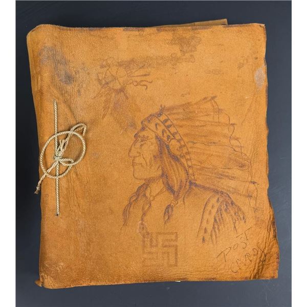 Antique RPPC Real Photo Postcard Album