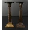 Image 2 : Arts & Crafts Bronze Candlesticks