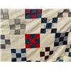 Image 2 : 1890s Nine Patch Feed Sack Quilt Top