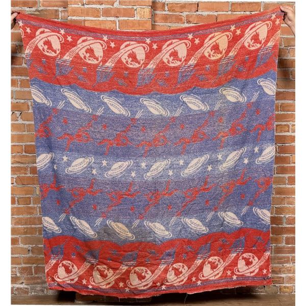 1950s Space Beacon Mills Camp Blanket