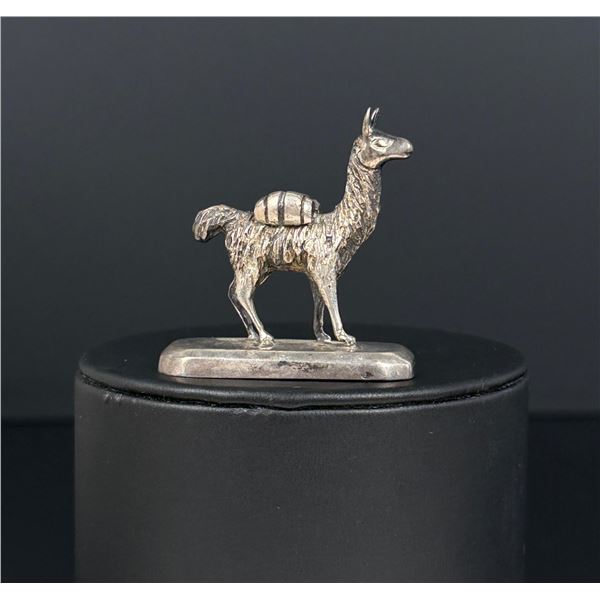 Peruvian Sterling Silver Llama Paperweight