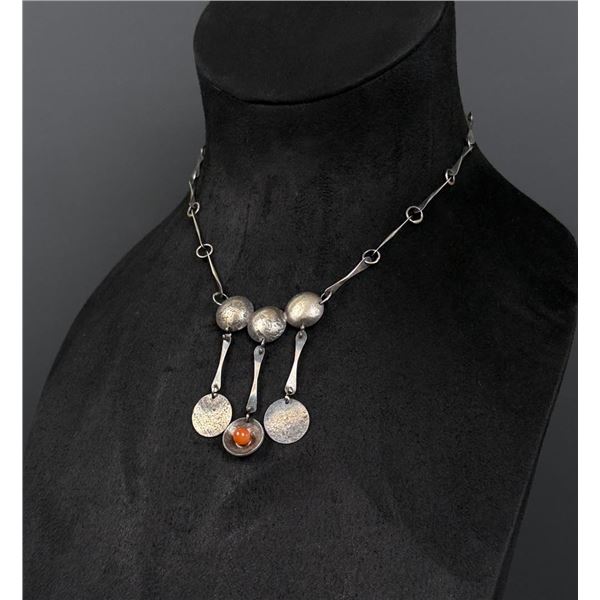 Mid Century Sterling Silver Necklace