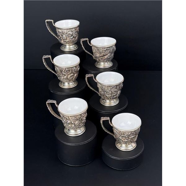Schofield Sterling Silver Baltimore Rose Cups