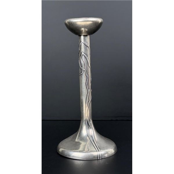 Heintz Bronze & Sterling Seagrass Candlestick