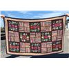 Image 1 : Antique Primitive Flowers Hooked Rug