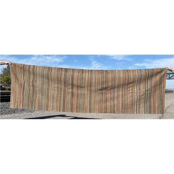 Antique Primitive Country Farmhouse Rag Rug