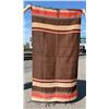 Image 2 : Antique Banded Saltillo Serape Blanket Rug