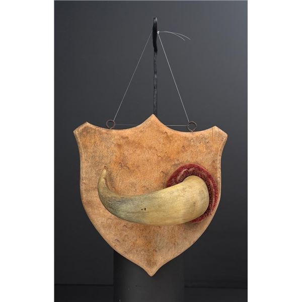 Montana Ranch Made Horn Walking Stick Holder