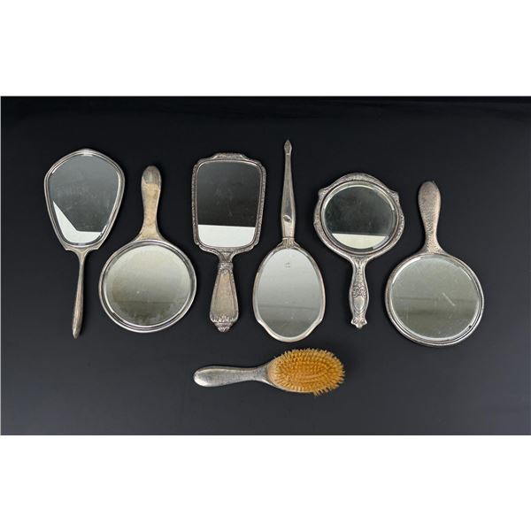 Collection of Sterling Silver Handled Mirrors