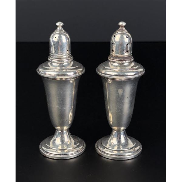 Sterling Silver Weighted Salt & Pepper Shakers