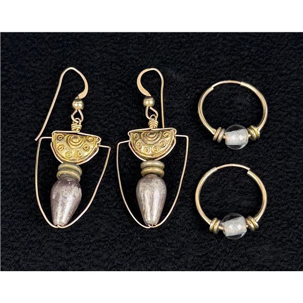 European 8K Gold Earrings
