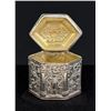 Image 3 : .800 Silver Repousse Victorian Snuff Pill Box