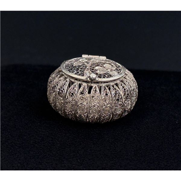 Sterling Silver Filigree Rosary Box