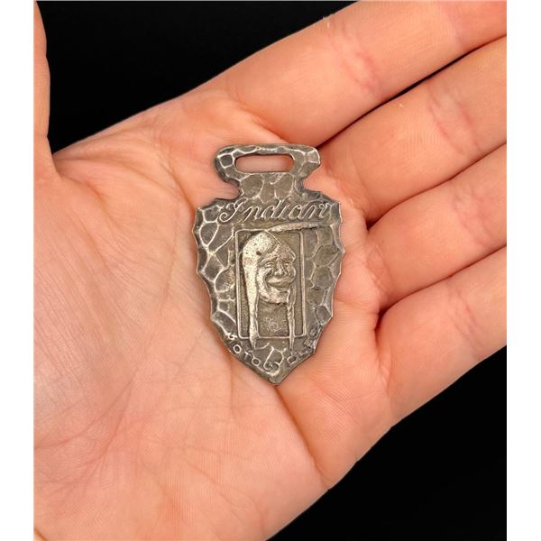 Sterling Silver Indian Motorcycles Watch Fob