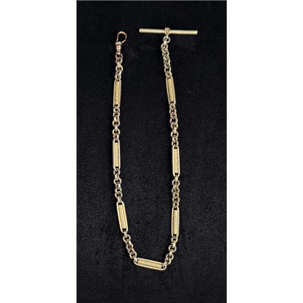 Gold Filled Vicorian Pocket Watch Fob Chain