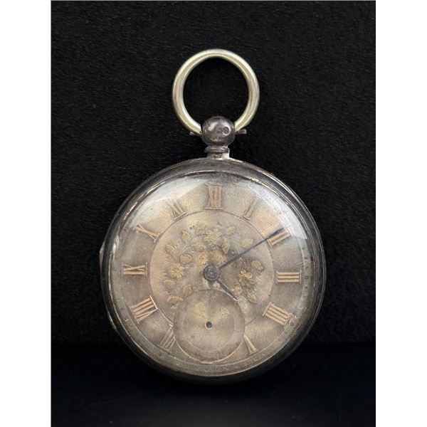 Coin Silver Fusee Pocket Watch