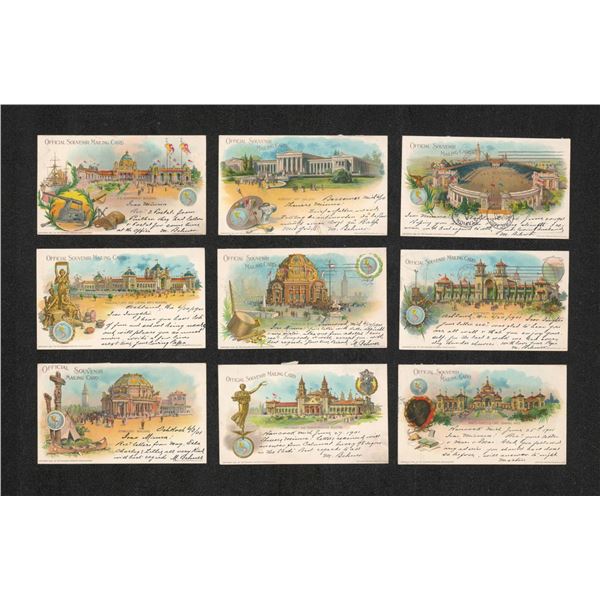 1901 Pan American Exposition Souvenir Postcards