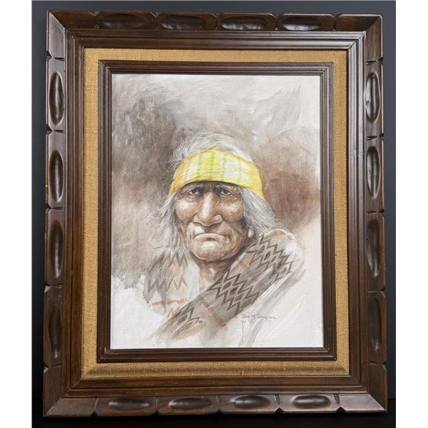 Tony Sandoval Pueblo Medicine Man Painting
