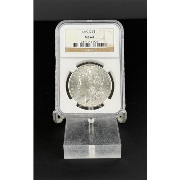 1899 O Morgan Silver Dollar NGC MS65