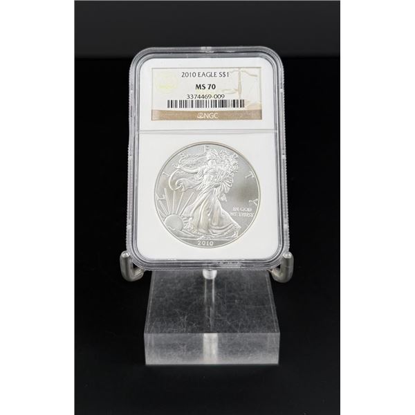 2010 American Silver Eagle Coin NGC MS70