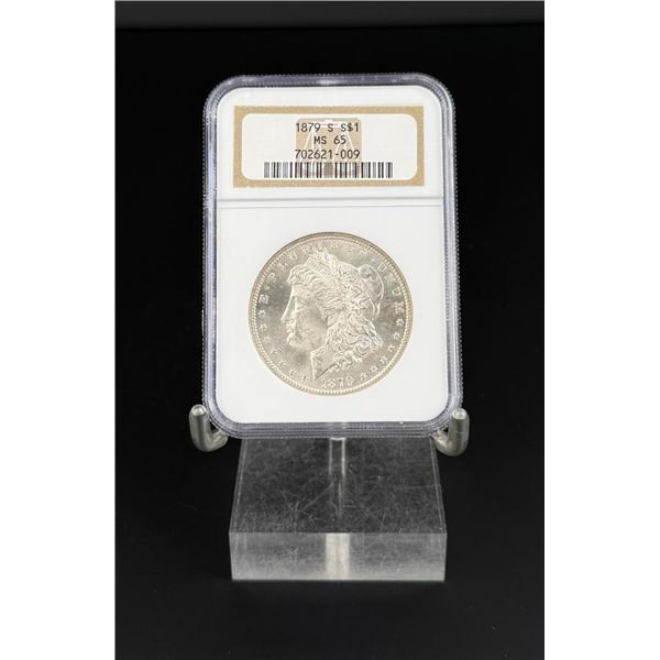 1879 S Morgan Silver Dollar NGC MS65