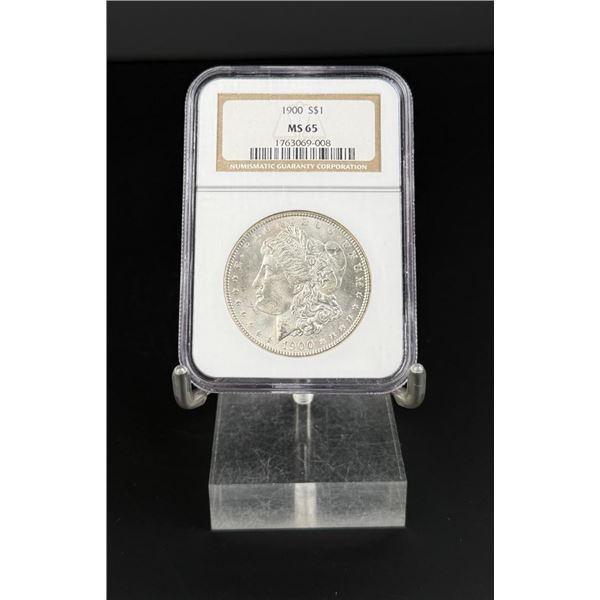 1900 Morgan Silver Dollar NGC MS65