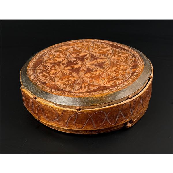 Scandinavian Folk Art Bentwood Box