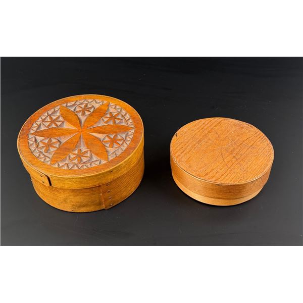 Pair of Scandinavian Bentwood Boxes