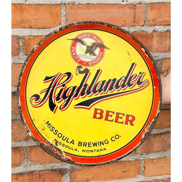 Highlander Missoula Montana Beer Tray