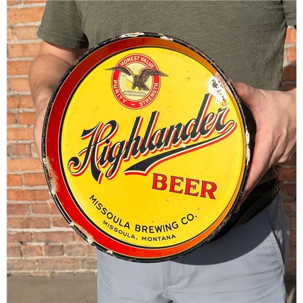 Highlander Missoula Montana Beer Tray