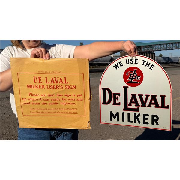 We Use the De Laval Milker Sign