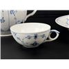 Image 2 : Royal Copenhagen Denmark Musselmalet Tea Set