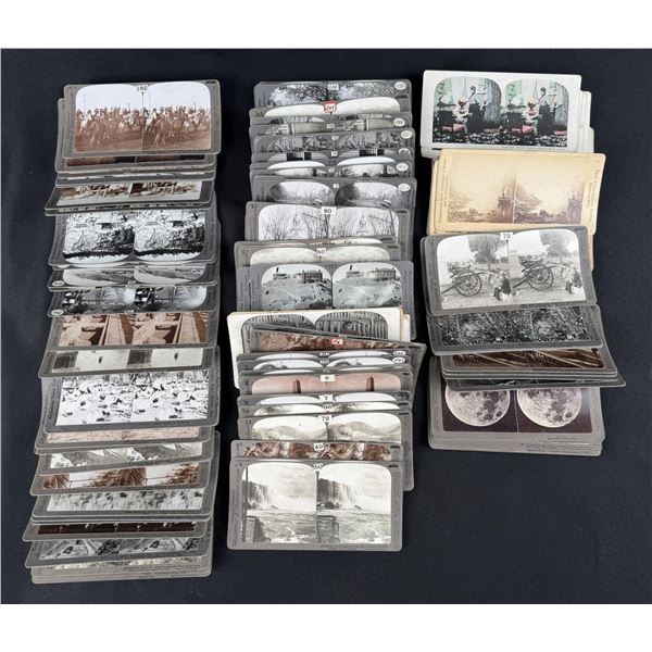 Large Collection of Antique Stereoview Cards
