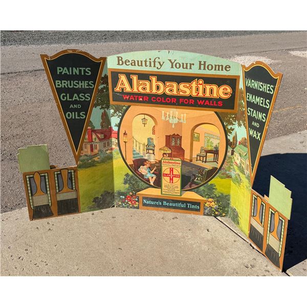 Alabastine Paints Store Display Trifold Sign