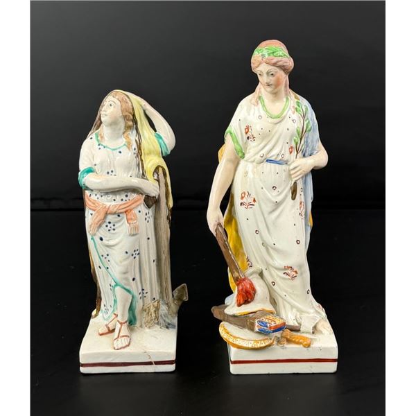 Staffordshire Pearlware Peace and Hope Figures