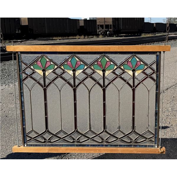 Arts & Crafts Stained Glass Window