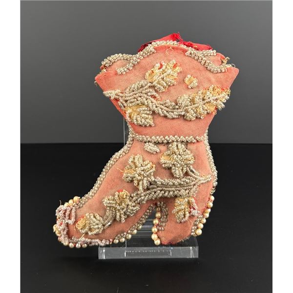 Iroquois Indian Beaded Whimsy Boot
