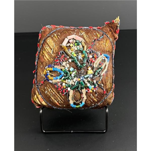 Iroquois Indian Beaded Whimsy Pillow Pincushion