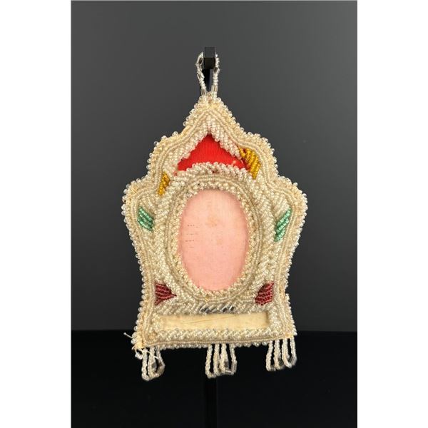 Iroquois Indian Beaded Whimsy Picture Frame