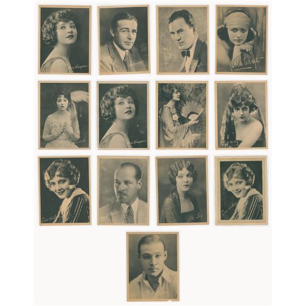 Group of Silent Film Actor Cardstock Photos
