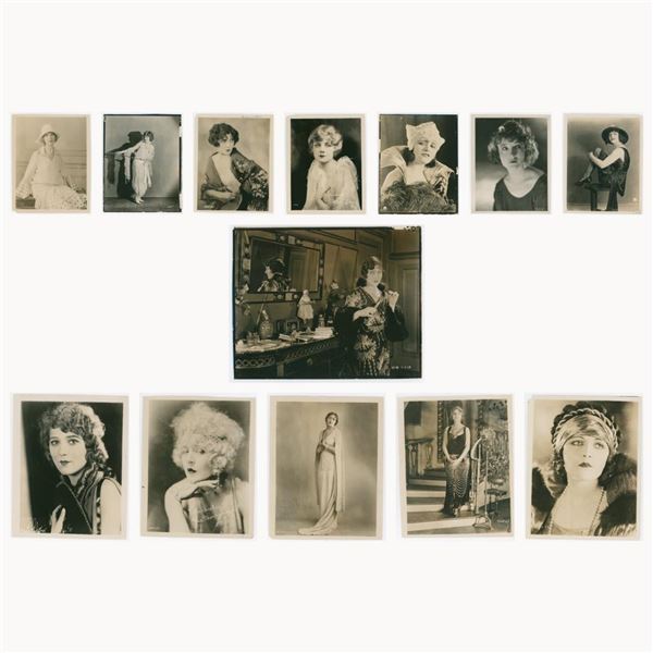 Group of Silent Film Actress Portrait Photos