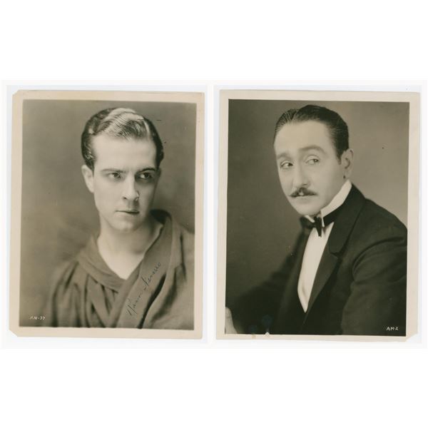 Pair of Silent Film Actor Portrait Photos