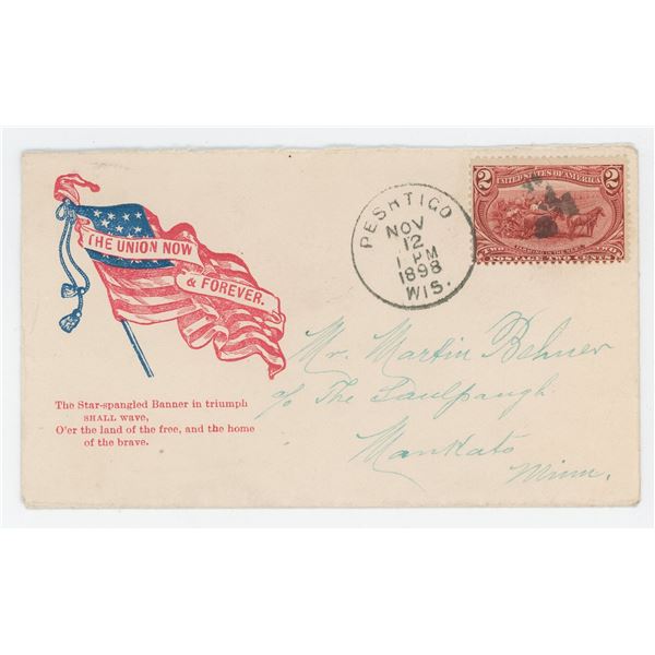 1898 Spanish American War Patriotic Cover