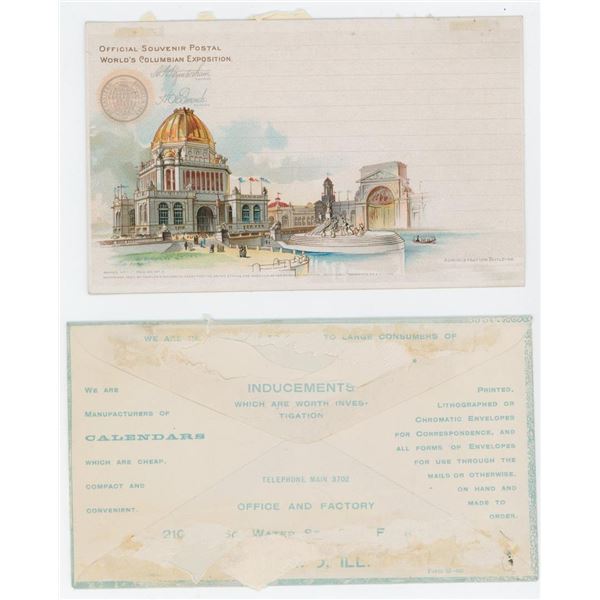 Columbian Exposition Chicago 1893 Postcard