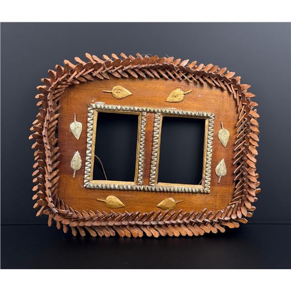 Tramp Art Folk Art Picture Frame
